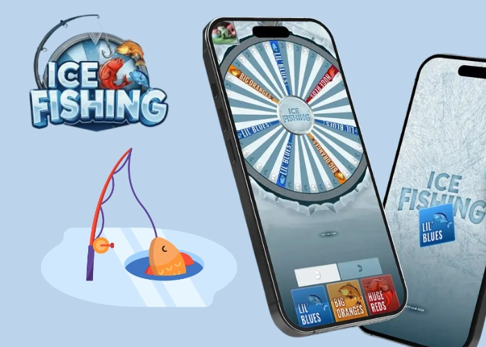 Ice Fishing running on mobile phones in portrait mode